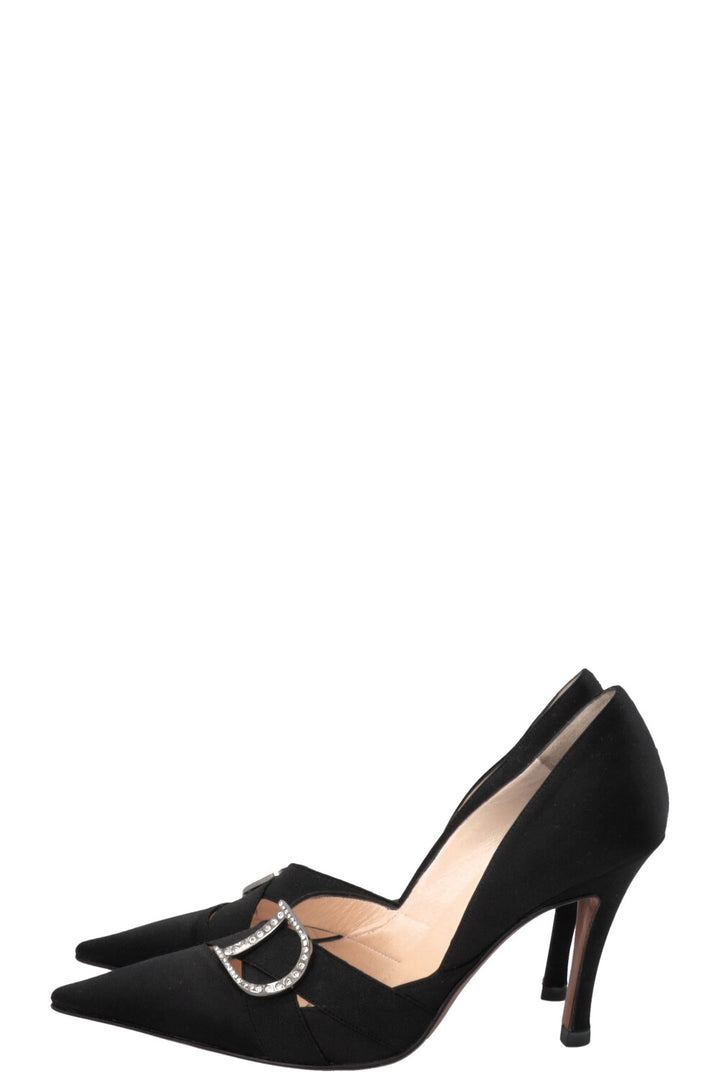 DIOR by John Galliano Pumps Crystal D Logo Black
