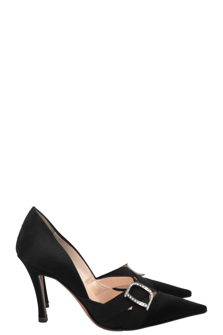 DIOR by John Galliano Pumps Crystal D Logo Black