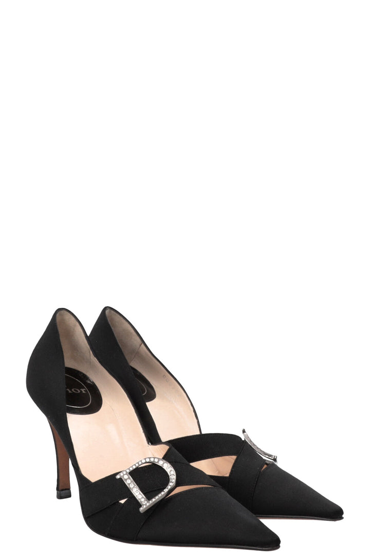 DIOR by John Galliano Pumps Crystal D Logo Black