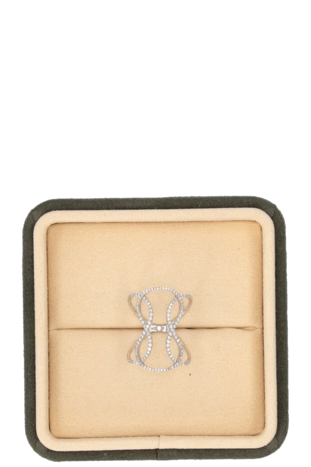 DJULA Hourglass Ring 18k White Gold