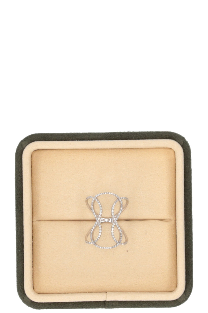 DJULA Hourglass Ring 18k White Gold