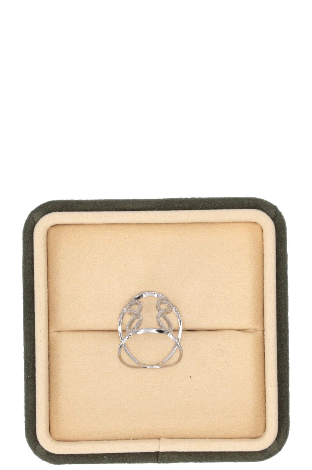 DJULA Hourglass Ring 18k White Gold