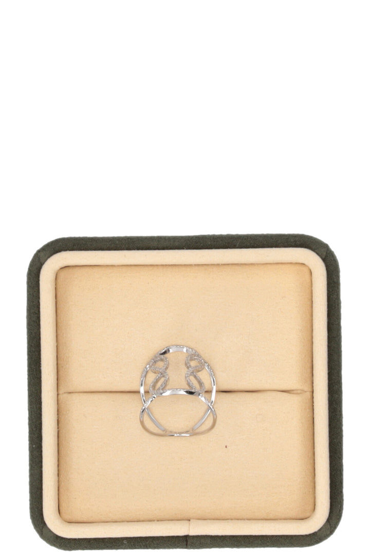DJULA Hourglass Ring 18k White Gold