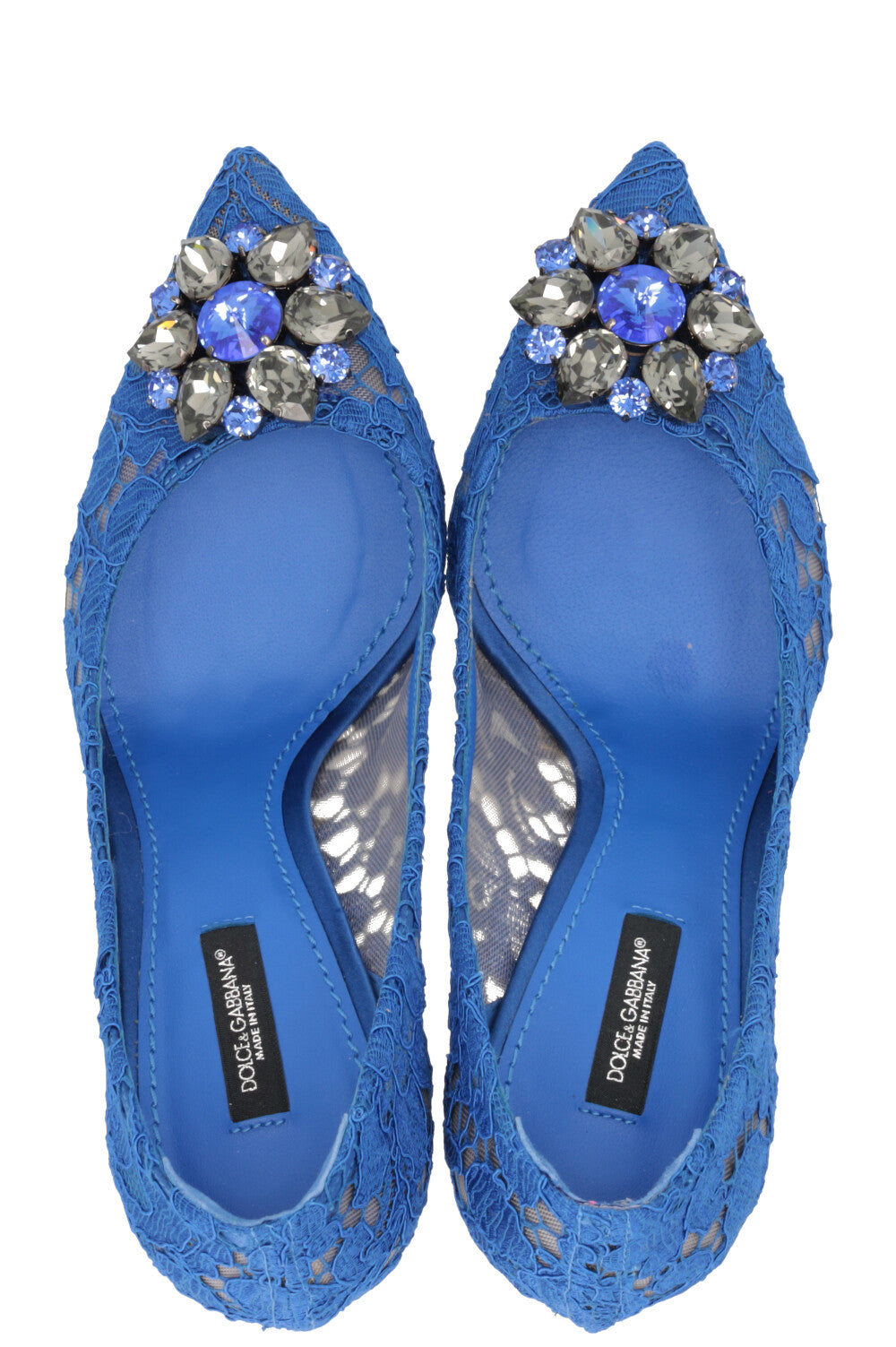 DOLCE&GABBANA Bellucci Heels 100 Lace Blue