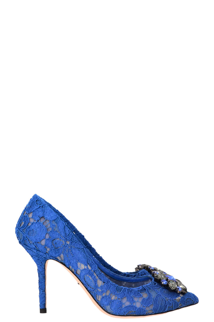 DOLCE&GABBANA Bellucci Heels 100 Lace Blue