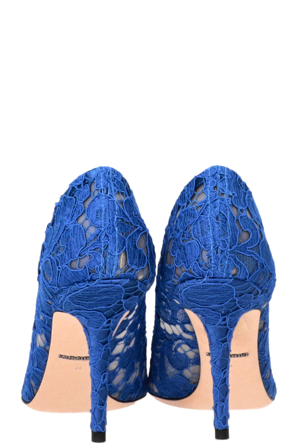 DOLCE&GABBANA Bellucci Heels 100 Lace Blue