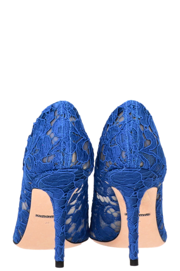 DOLCE&GABBANA Bellucci Heels 100 Lace Blue