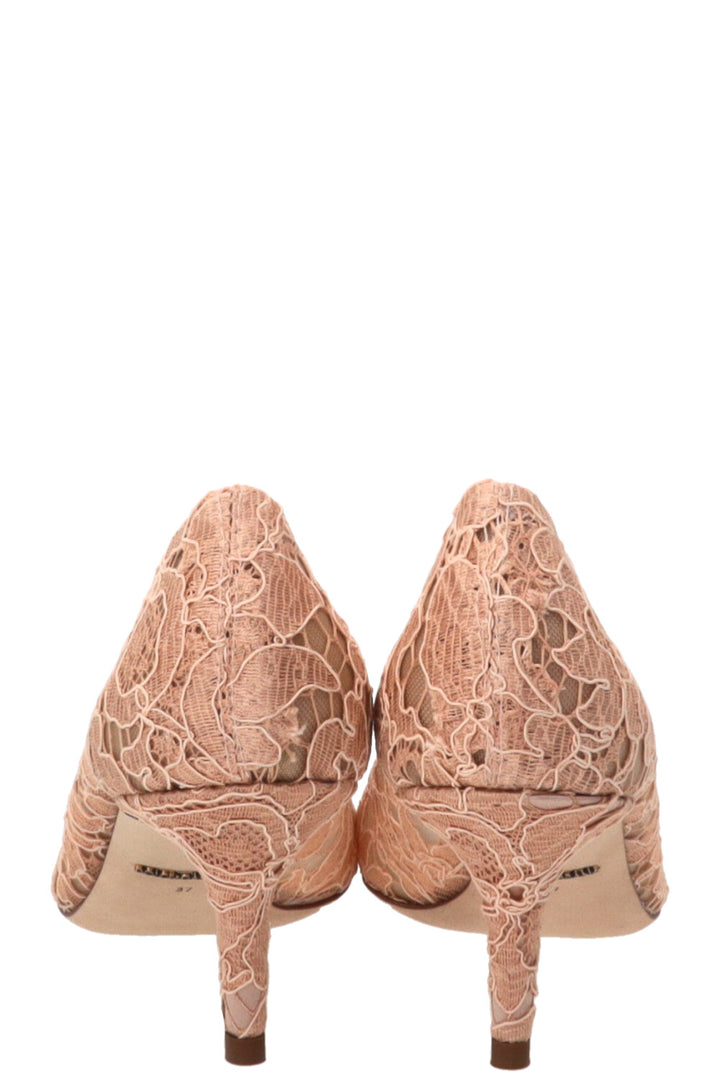 DOLCE & GABBANA Escarpins Bellucci 70 Dentelle Nude