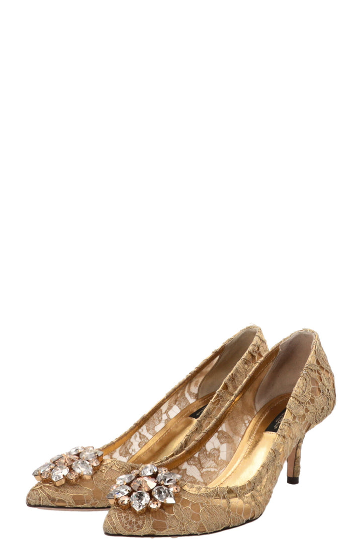 DOLCE&GABBANA Escarpins Bellucci Dorés
