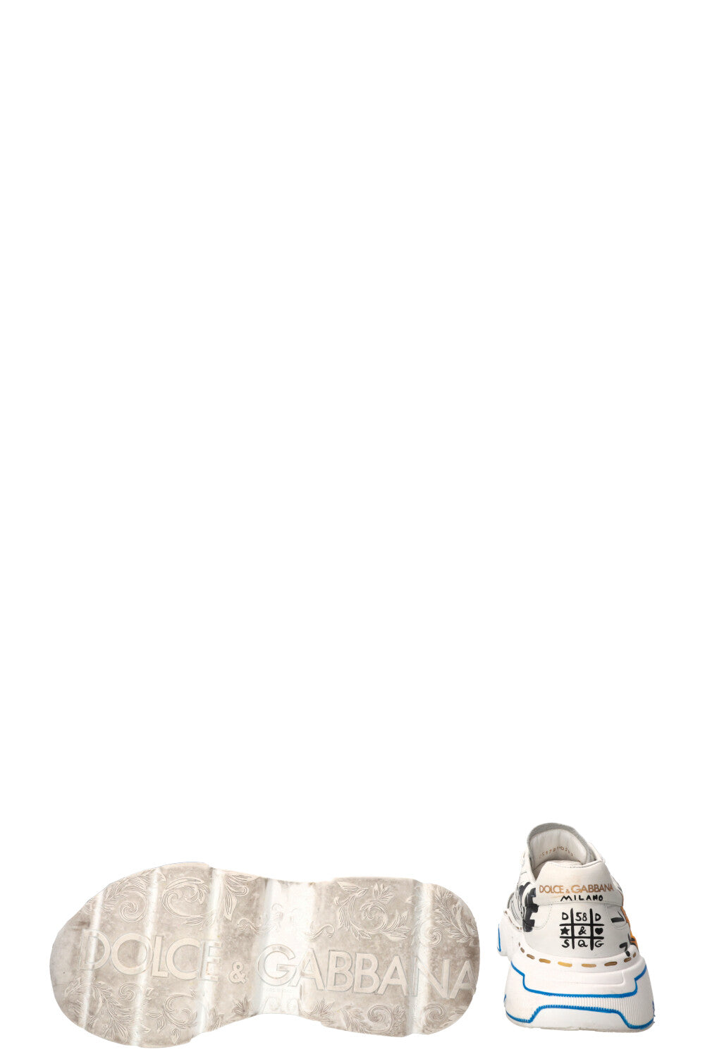 DOLCE & GABBANA Daymaster Graffiti Sneakers Leather Multicolor