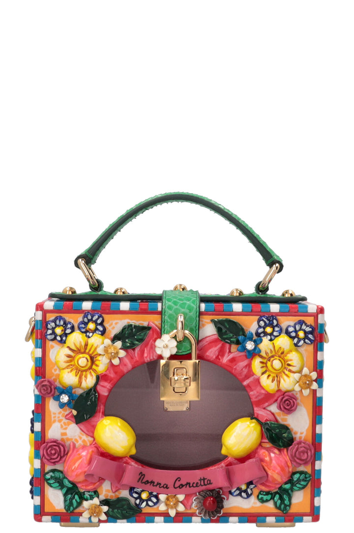 DOLCE&GABBANA Dolce Box Bag Python Touch Multicolor
