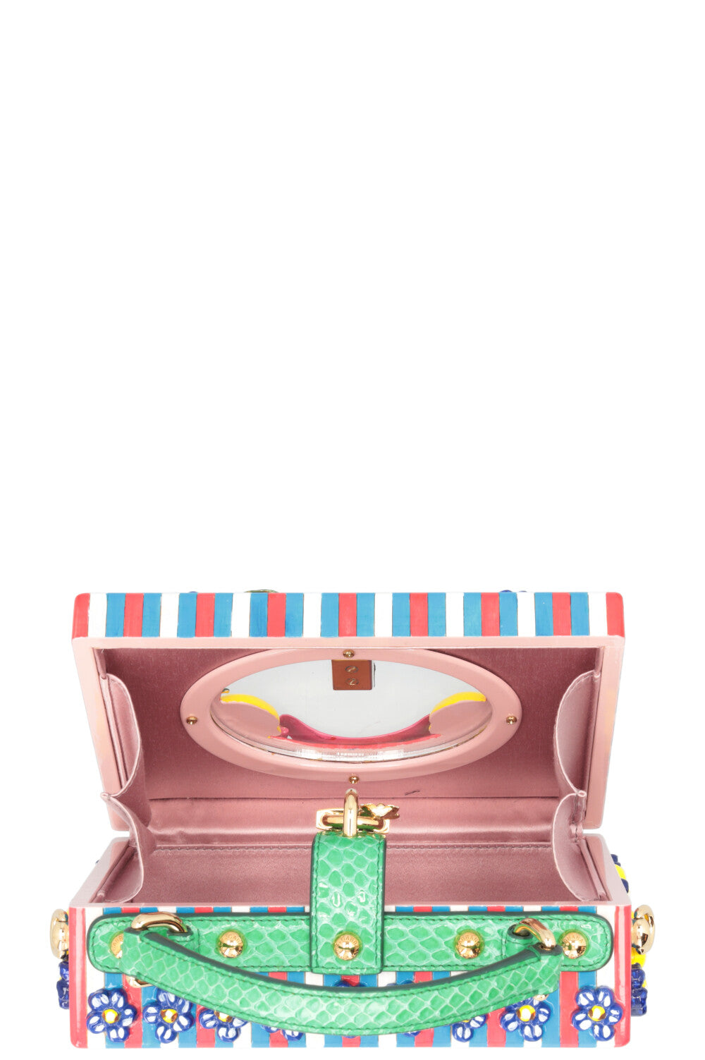 DOLCE&GABBANA Dolce Box Bag Python Touch Multicolor