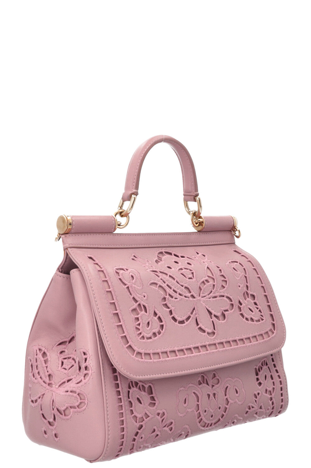 DOLCE&GABBANA Embroidered Miss Sicily Bag Dusty Pink