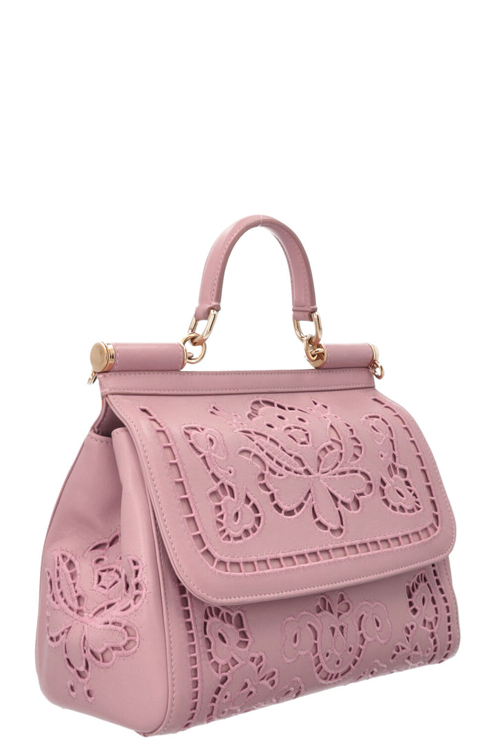 DOLCE&GABBANA Embroidered Miss Sicily Bag Dusty Pink