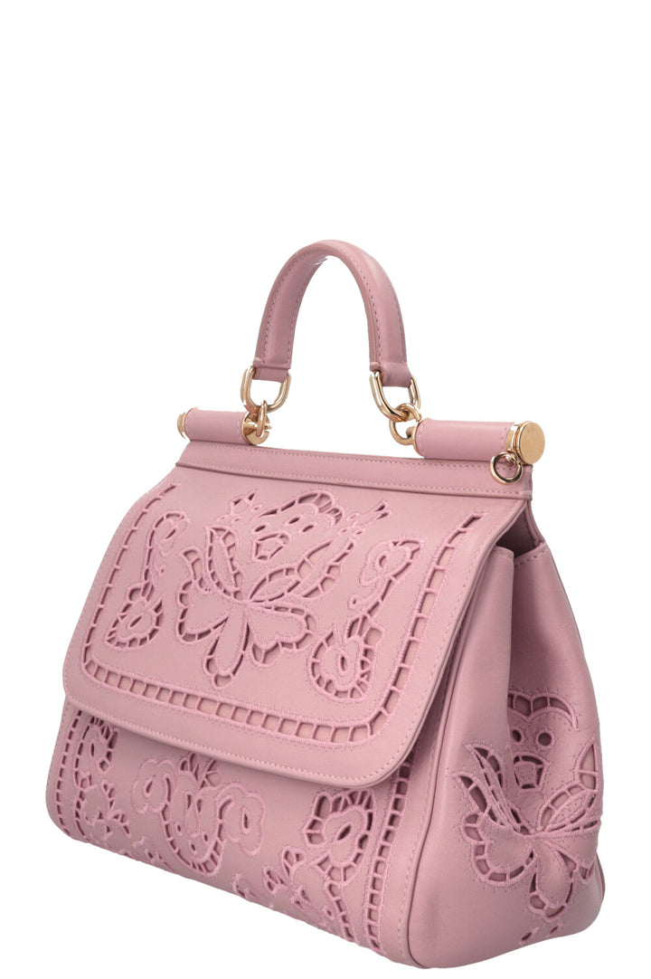 DOLCE&GABBANA Embroidered Miss Sicily Bag Dusty Pink