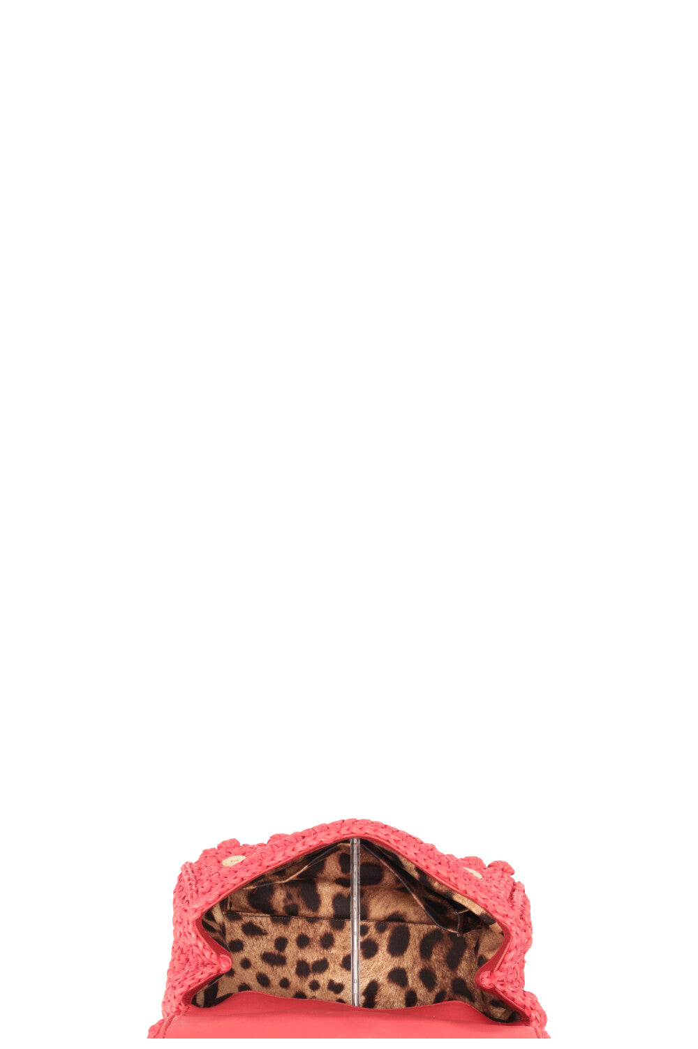 DOLCE&GABBANA Sicily Small Raffia Red Gold Hardware