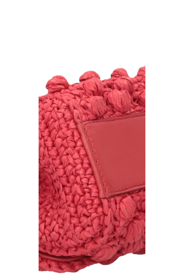 DOLCE&GABBANA Sicily Small Raffia Red Gold Hardware