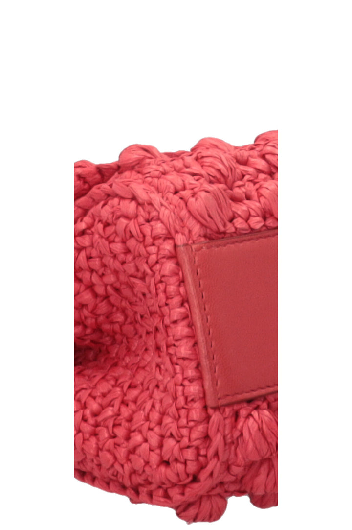 DOLCE&GABBANA Sicily Small Raffia Red Gold Hardware