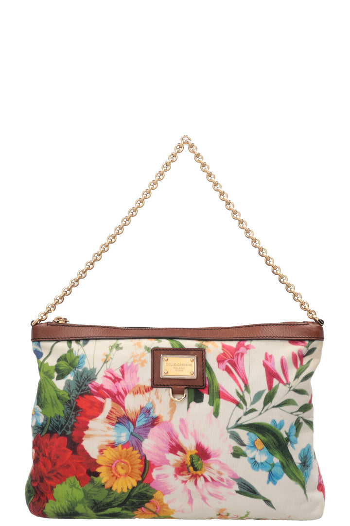 DOLCE&GABBANA Flower Print Shoulder Bag Multicolor