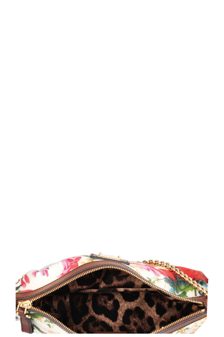 DOLCE&GABBANA Flower Print Shoulder Bag Multicolor