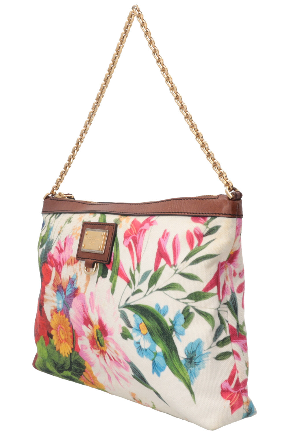 DOLCE&GABBANA Flower Print Shoulder Bag Multicolor