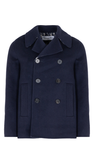 CHRISTIAN DIOR Caban Jacket Wool Oblique Navy – REAWAKE