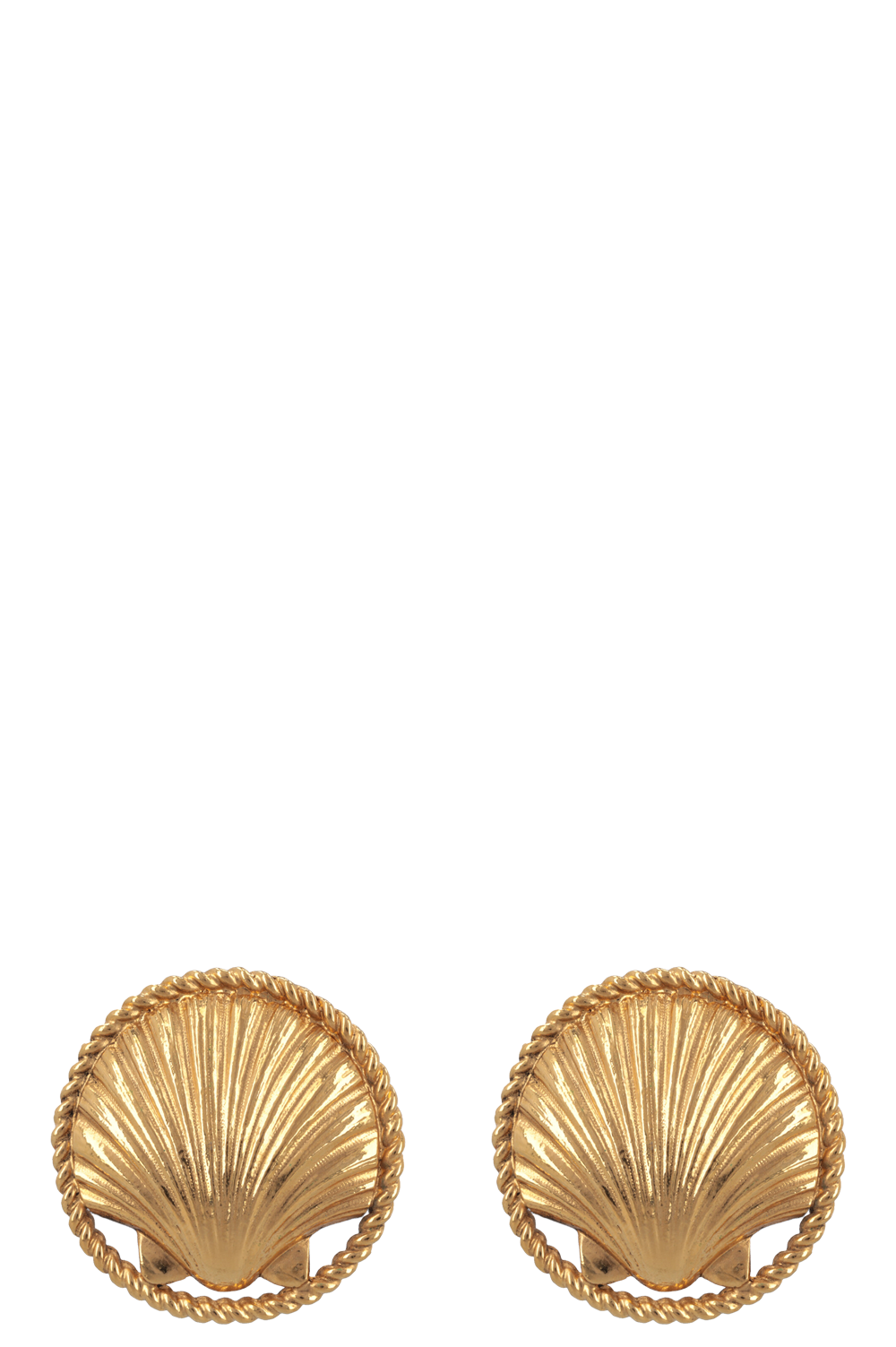 CHANEL 1990 Seashell Ear Clips Gold – REAWAKE