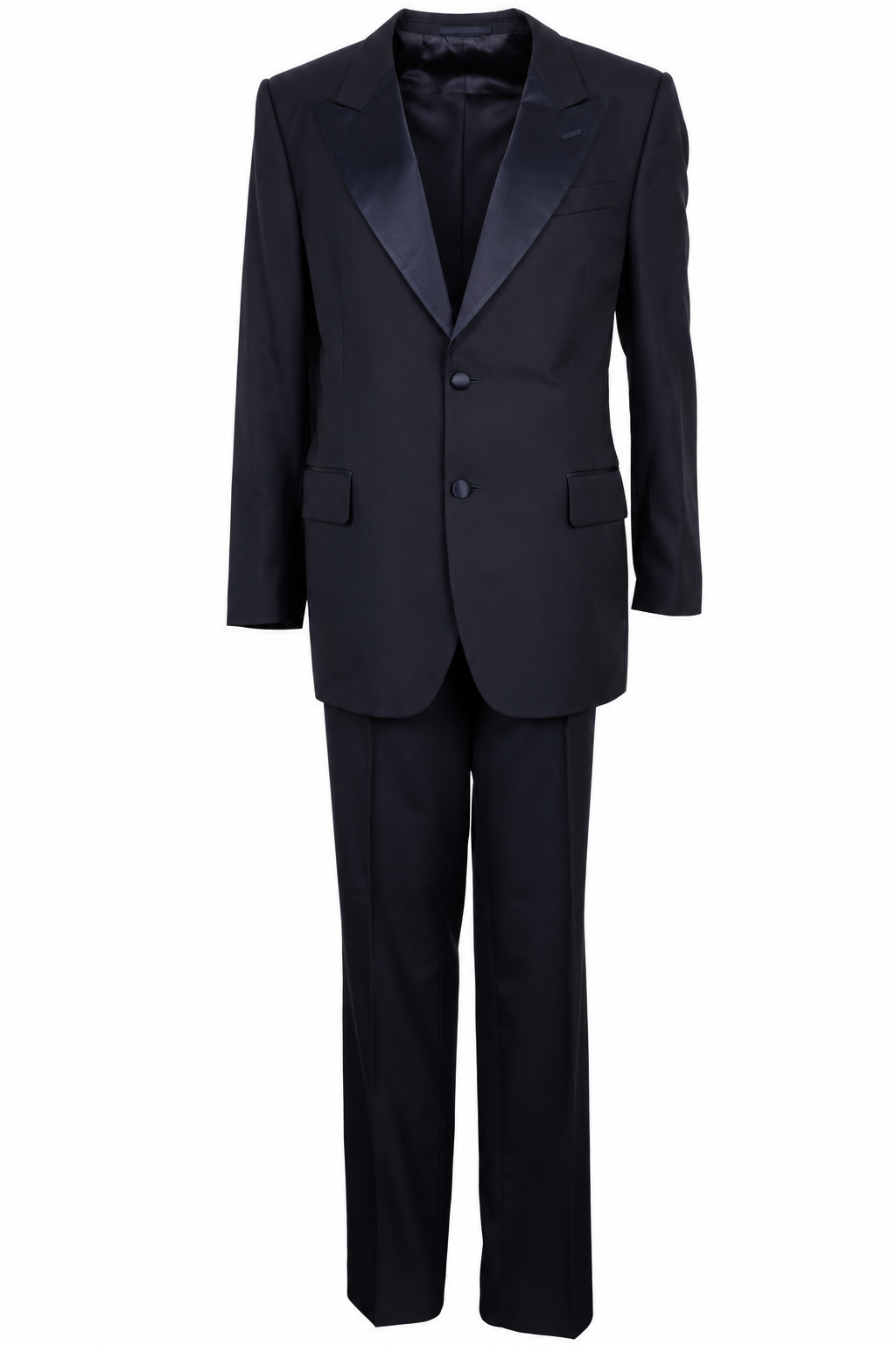 SAINT LAURENT Navy Wool Suit
