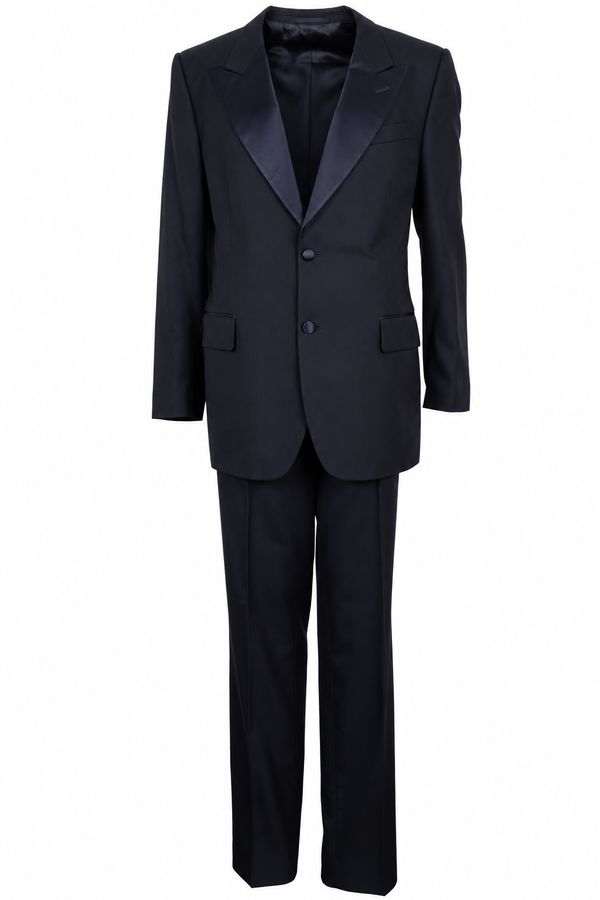 SAINT LAURENT Navy Wool Suit