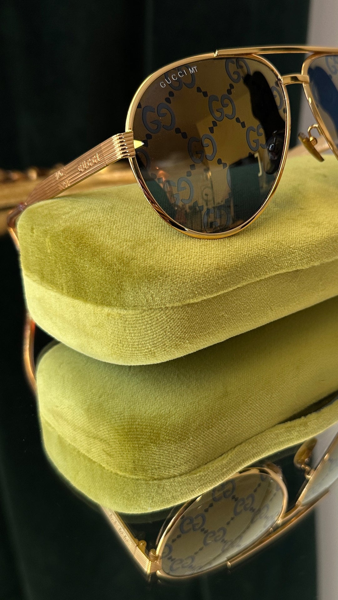 GUCCI GG1513S Sunglasses Gold
