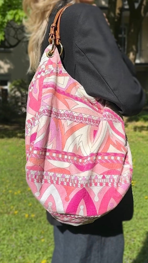 EMILIO PUCCI Bag Terry Cloth Pink
