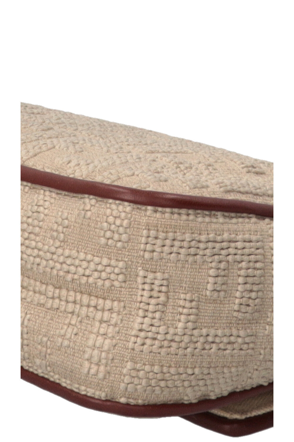 Sac Baguette FENDI en jacquard sarde beige