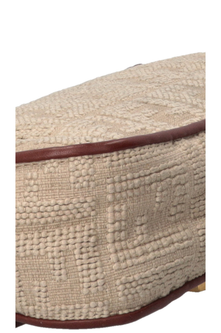 Sac Baguette FENDI en jacquard sarde beige