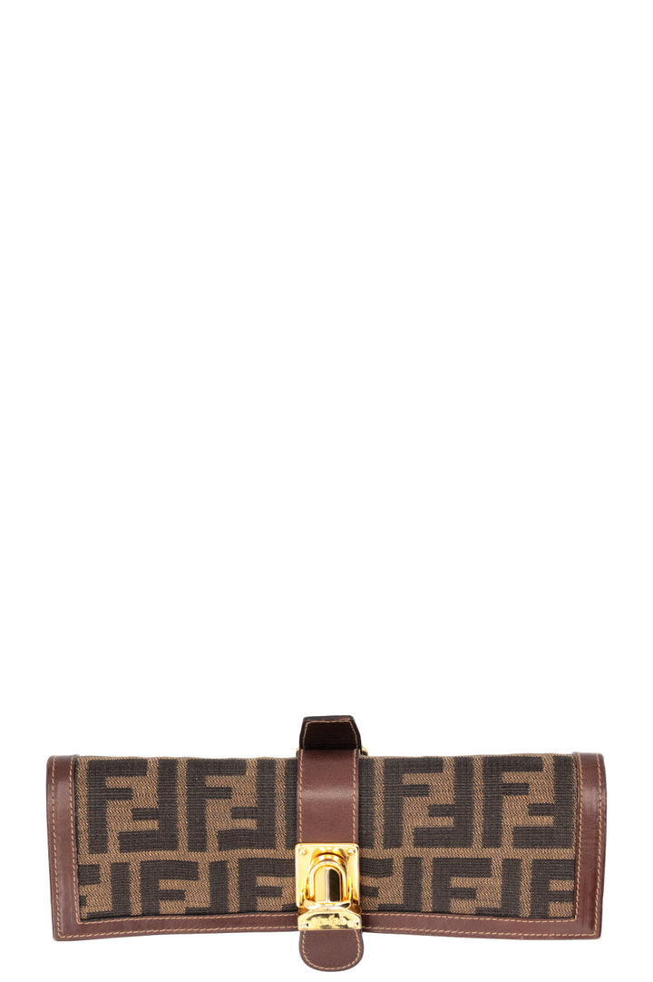FENDI FF Jewlery Case Canvas Brown
