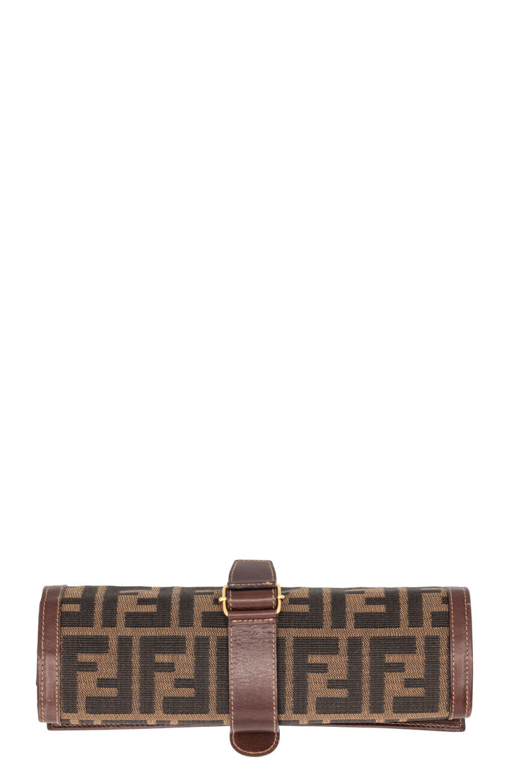FENDI FF Jewlery Case Canvas Brown