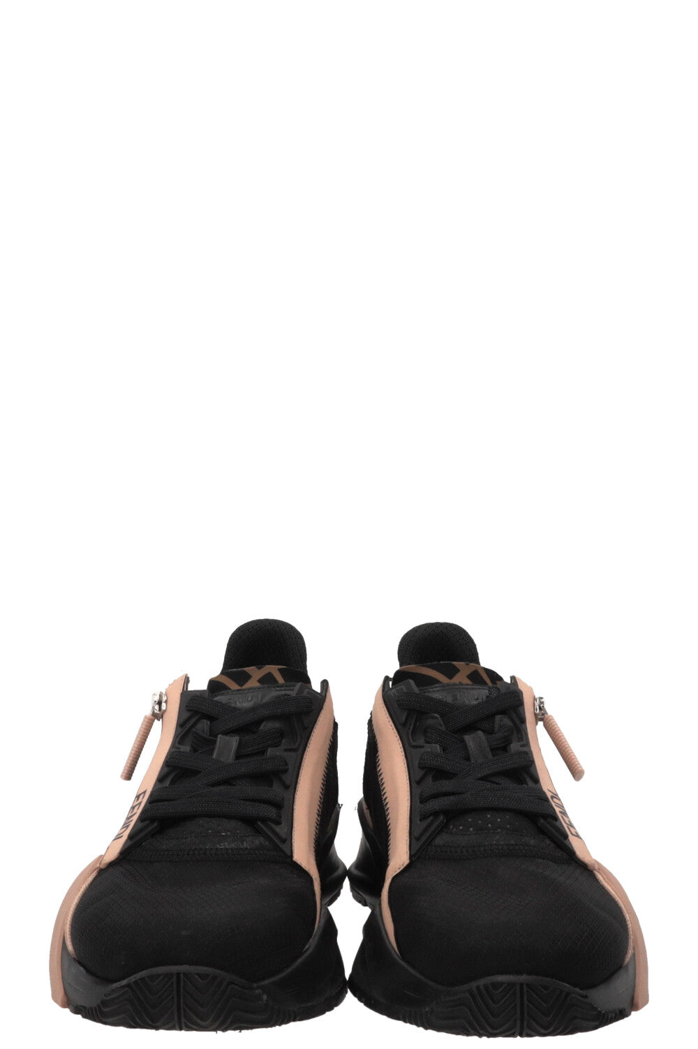 FENDI Flow Low Top Sneakers Jacquard Black