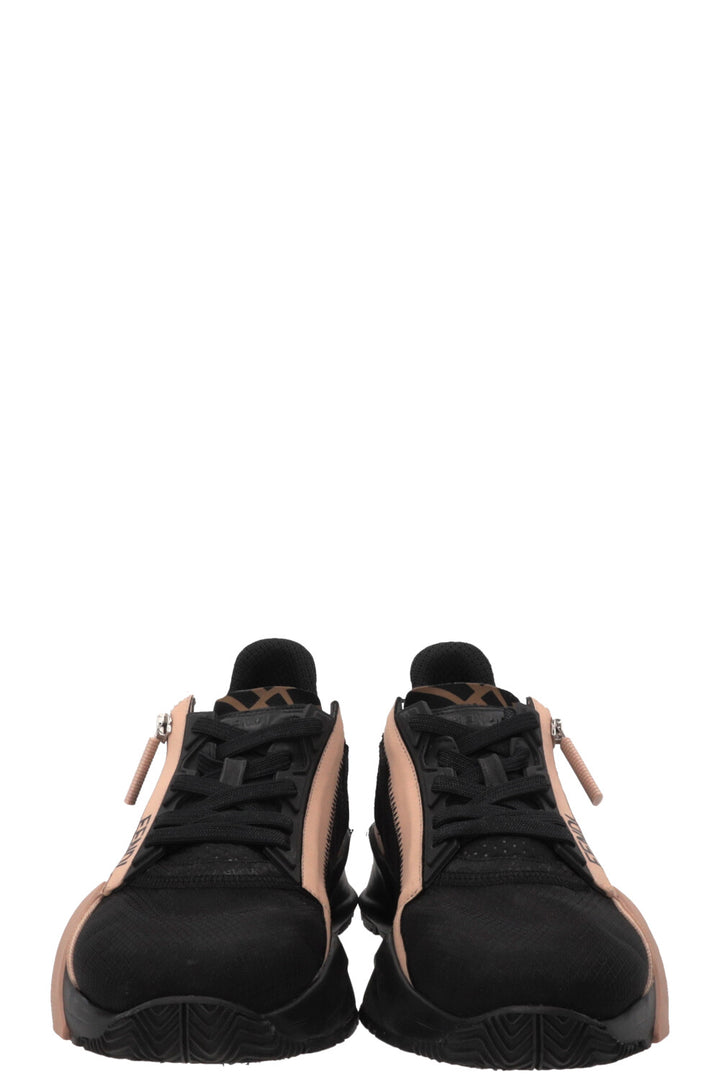 FENDI Flow Low Top Sneakers Jacquard Black