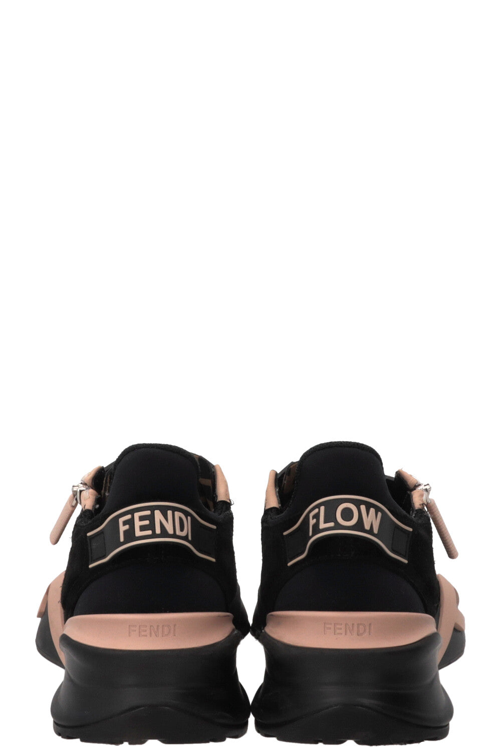 FENDI Flow Low Top Sneakers Jacquard Black