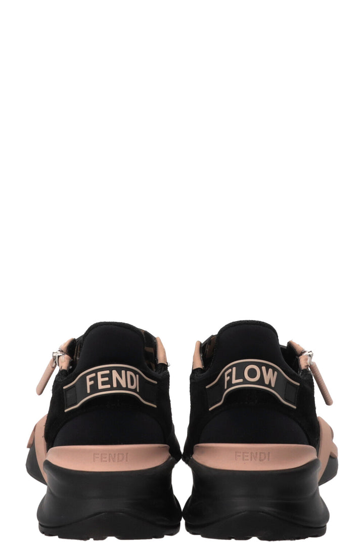 FENDI Flow Low Top Sneakers Jacquard Black