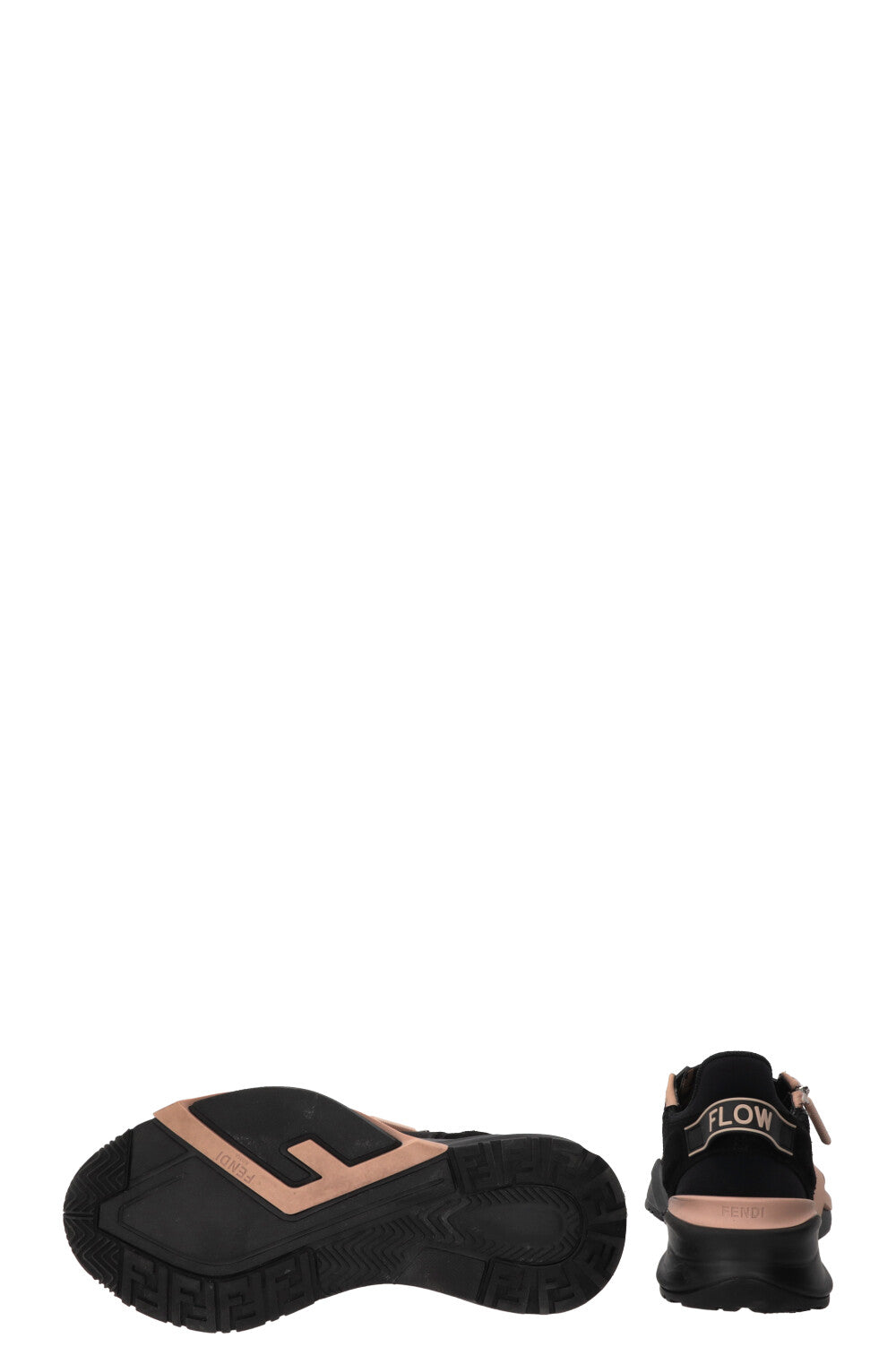 FENDI Flow Low Top Sneakers Jacquard Black