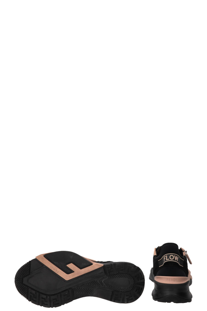 FENDI Flow Low Top Sneakers Jacquard Black