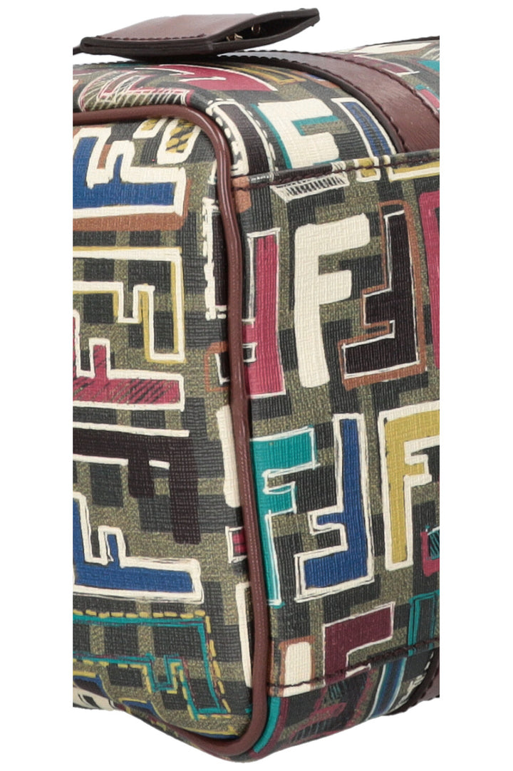 FENDI Forever Boston Bag Canvas Multicolour