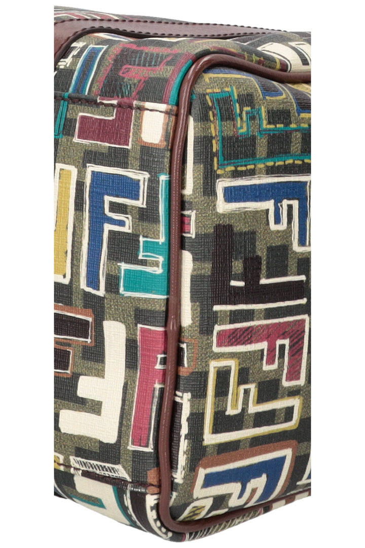 FENDI Forever Boston Bag Canvas Multicolour