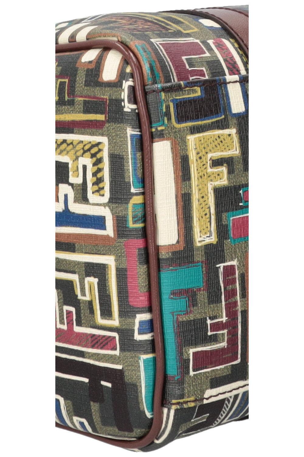 FENDI Forever Boston Bag Canvas Multicolour