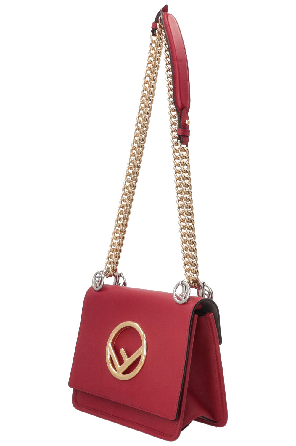 FENDI Kan I F Shoulder Bag Red