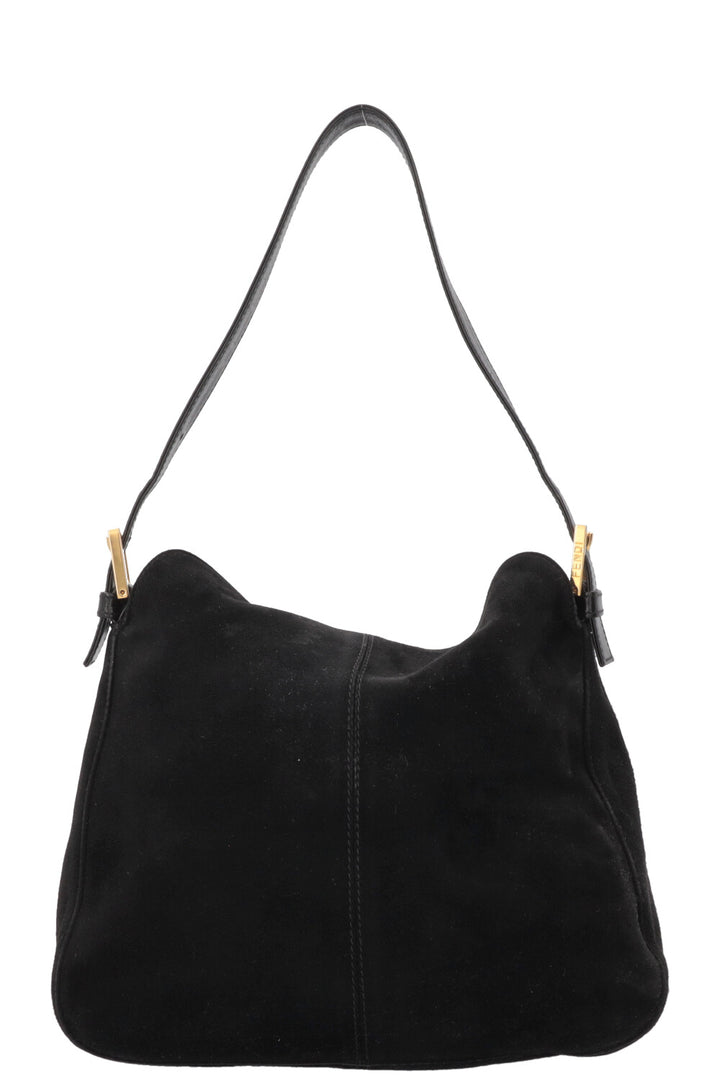FENDI Mamma Baguette Bag Suede Black