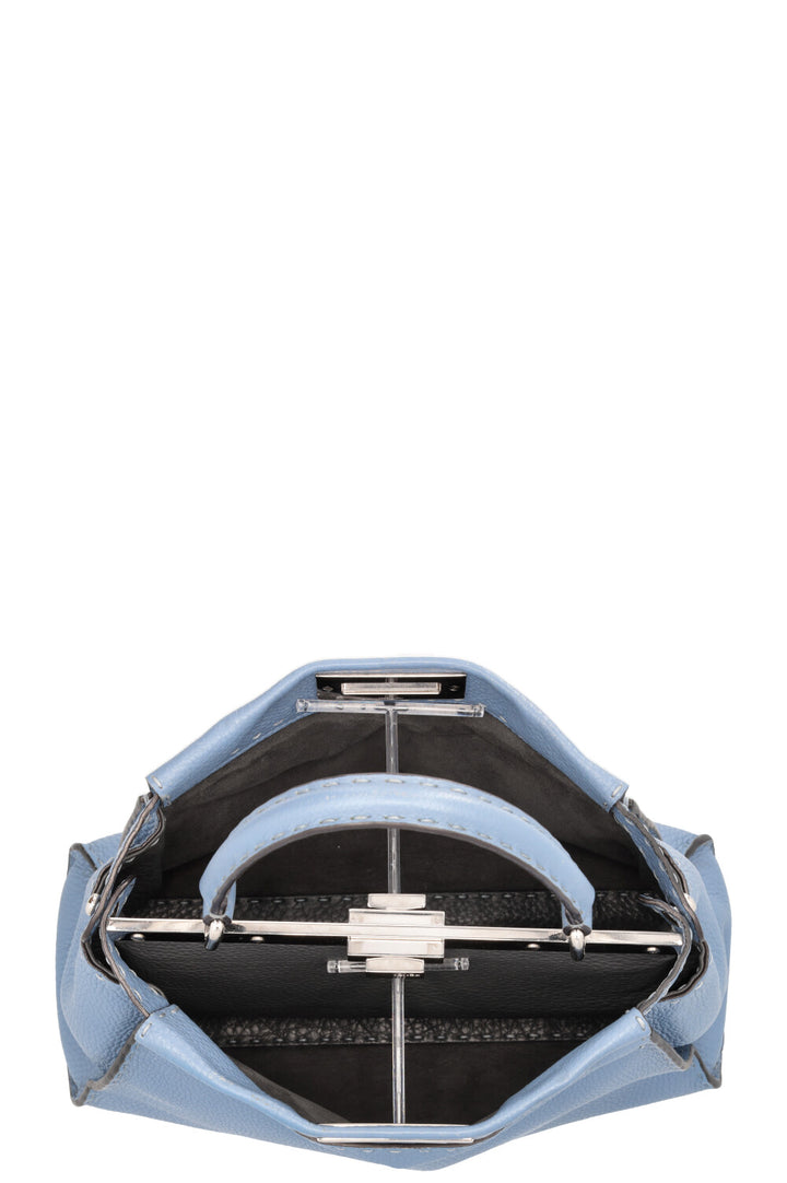 FENDI Peekaboo Medium Cuir Bleu