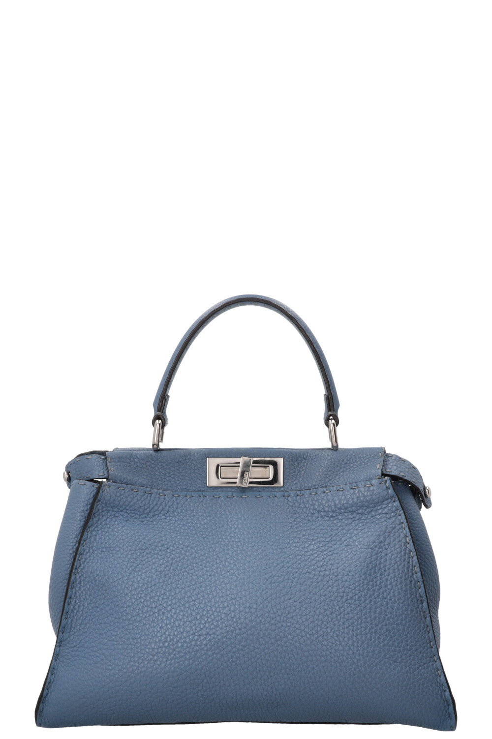FENDI Peekaboo Medium Cuir Bleu