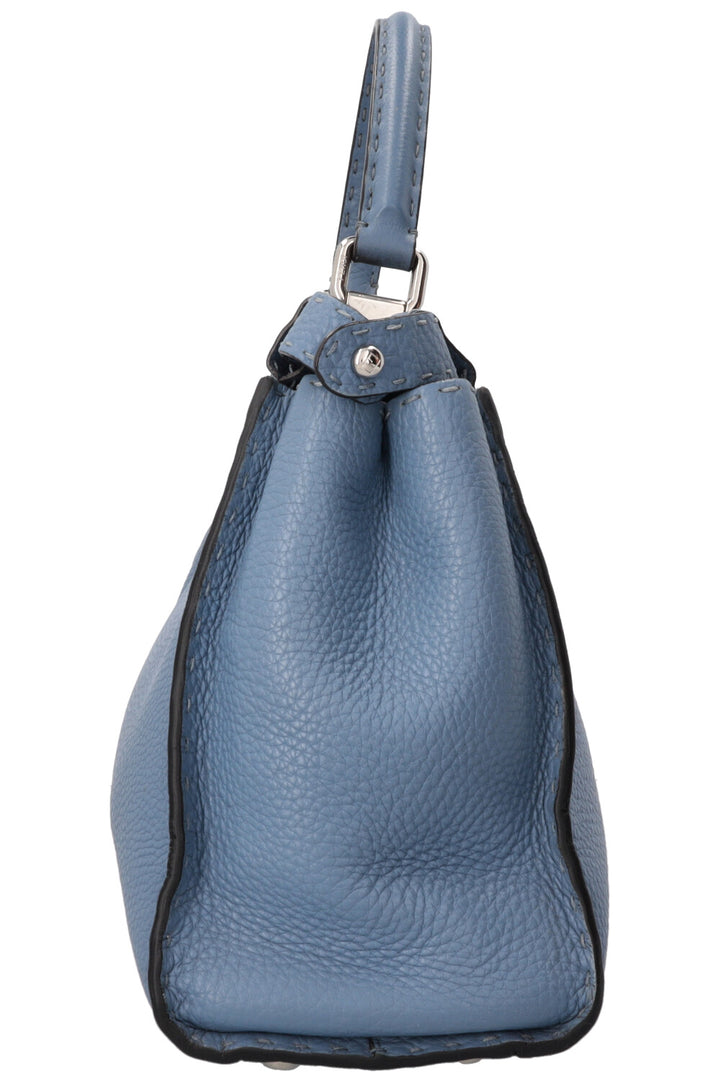 FENDI Peekaboo Medium Cuir Bleu