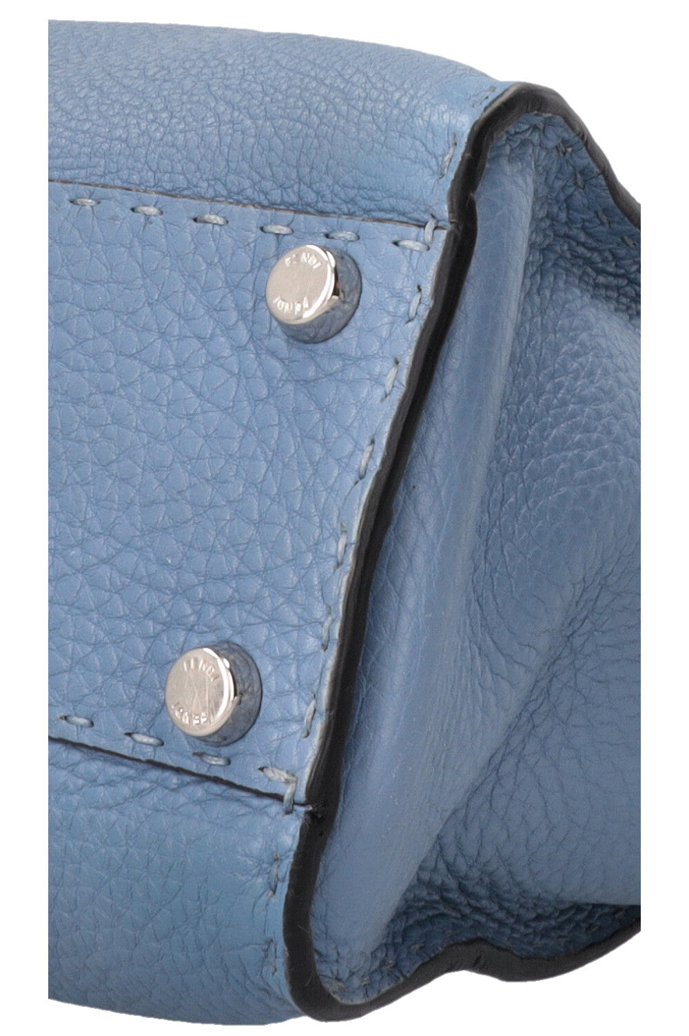 FENDI Peekaboo Medium Cuir Bleu